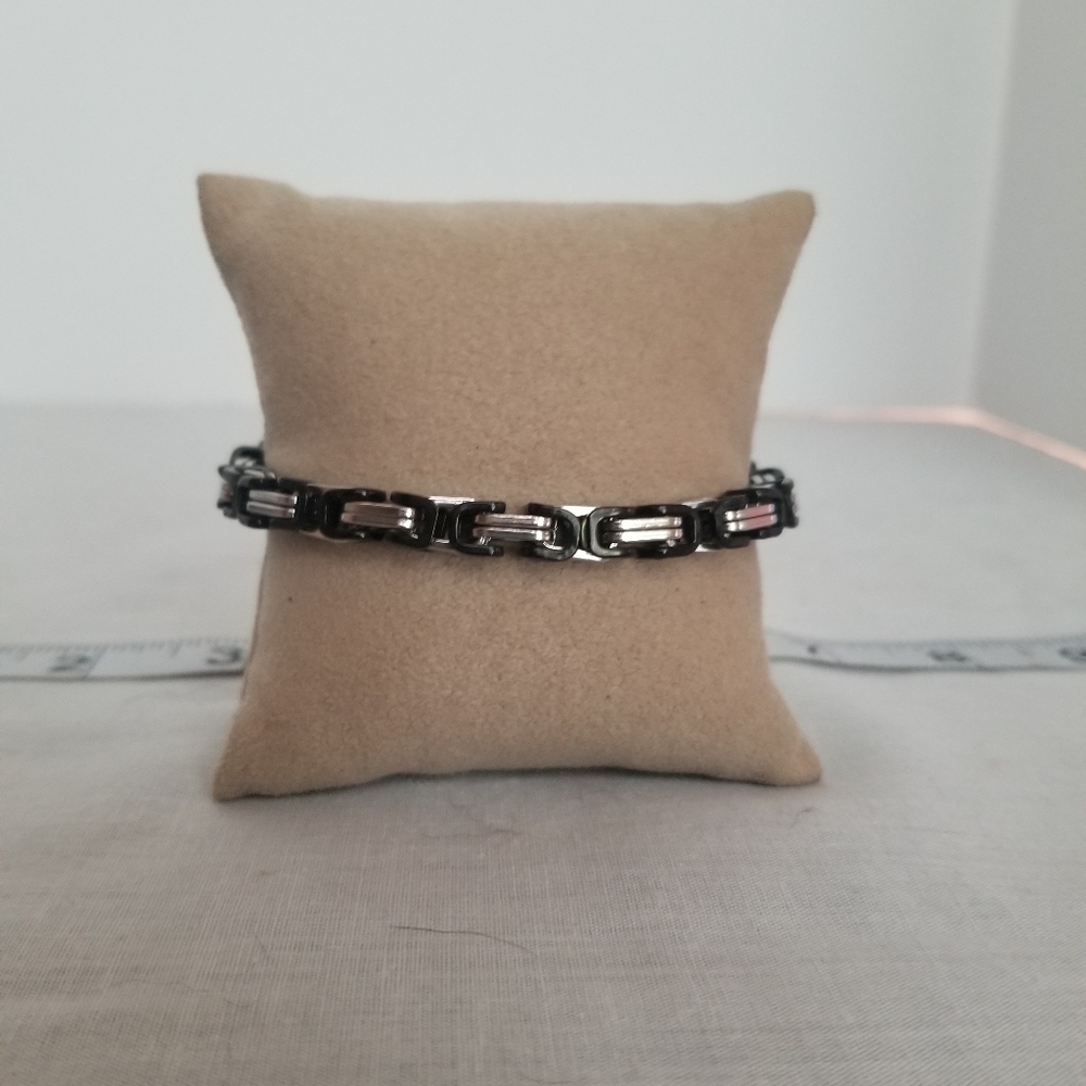 Titanium steel chain bracelet. Unisex